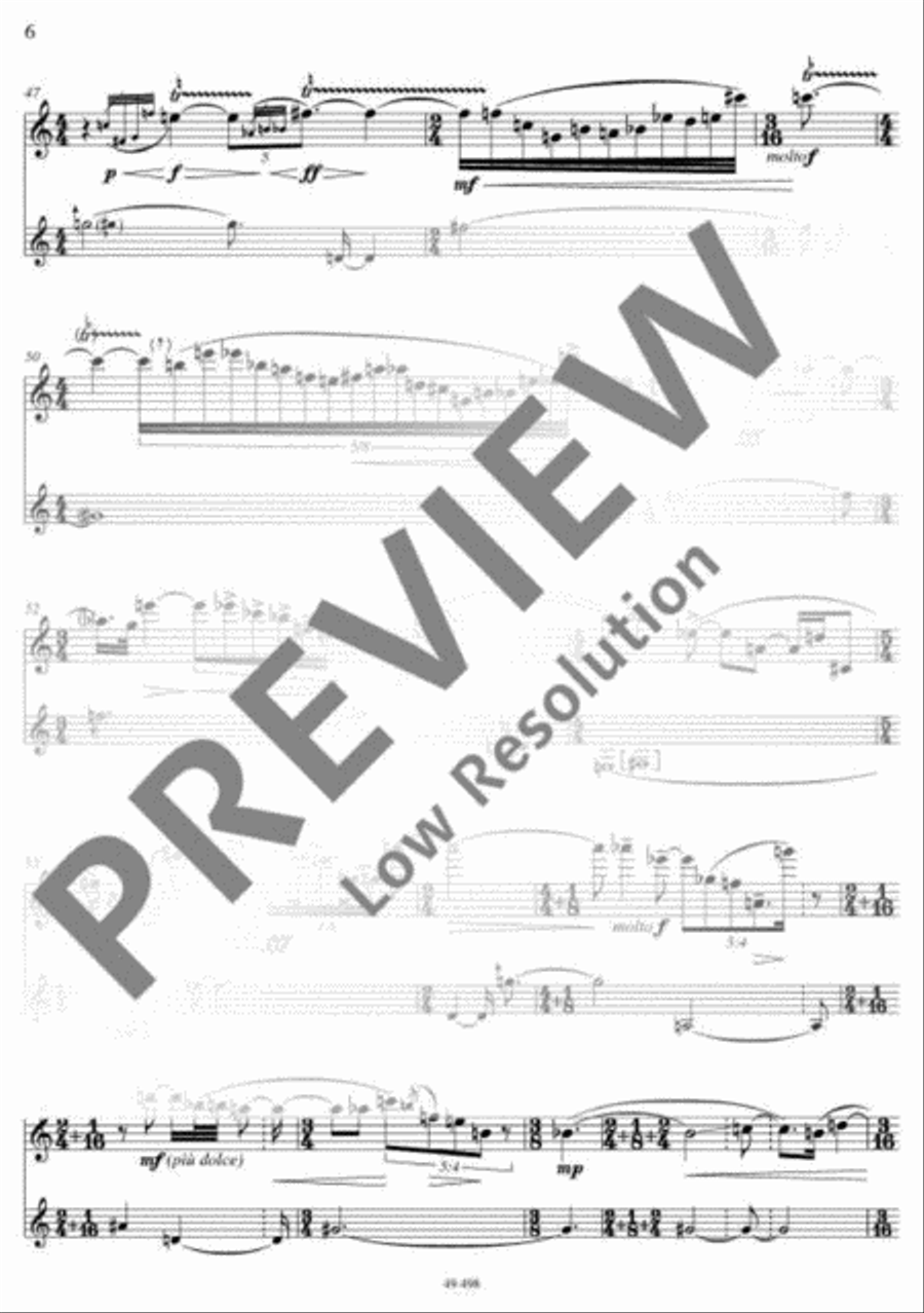 Schlafgewölk Flute scores gallery preview page 7