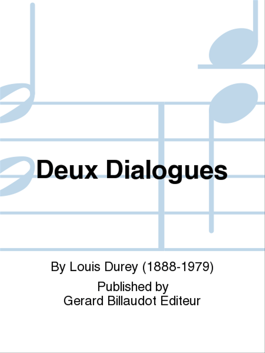 Deux Dialogues Chamber Music scores gallery preview page 1