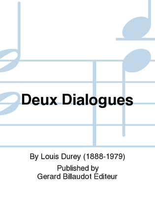 Book cover for Deux Dialogues