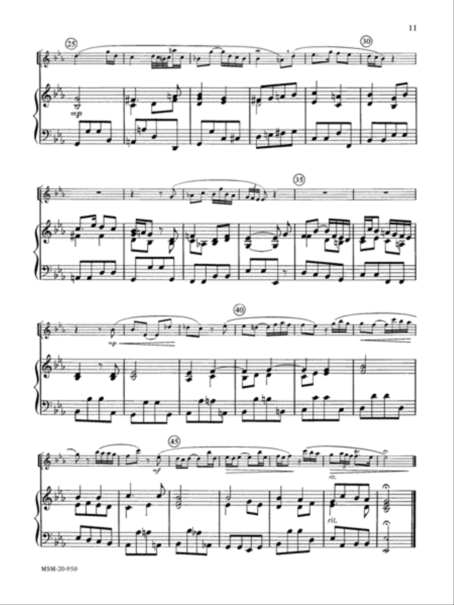 Andante (from a Sonata) Piano scores gallery preview page 2