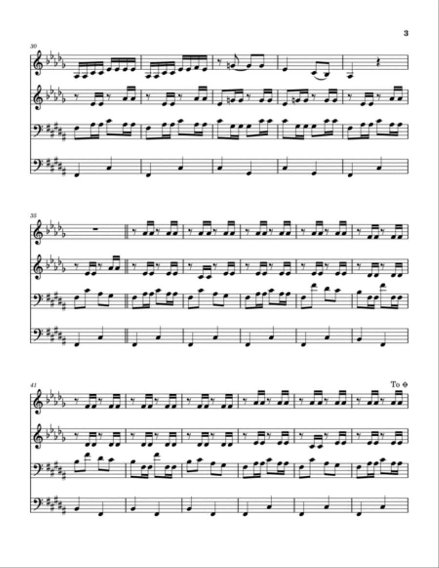 Luther Played The Boogie Woodwind Quintet scores gallery preview page 4