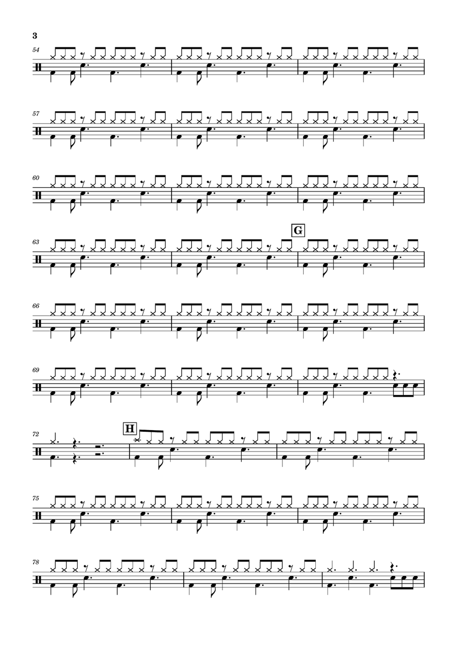 Leave Me Alone Leave Me Alone Drum Set scores gallery preview page 3