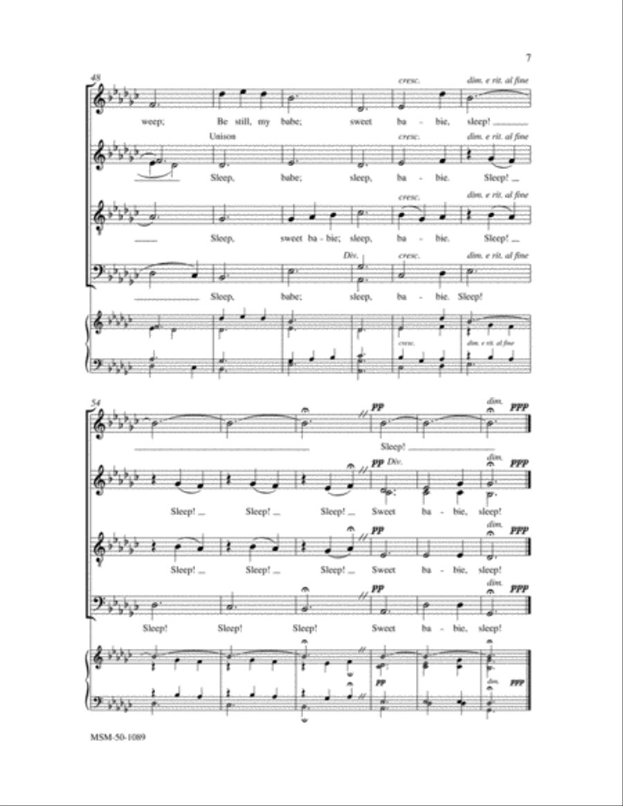 Cradle Carol Cradle Carol 4-Part scores gallery preview page 5