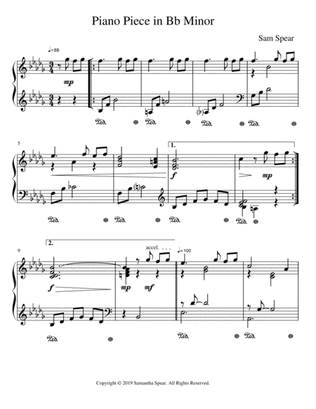 Piano Piece in Bb Minor