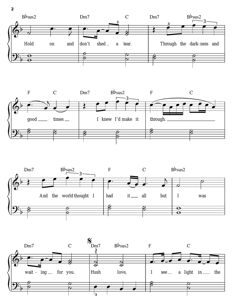 A New Day Has Come A New Day Has Come Easy Piano scores gallery preview page 2