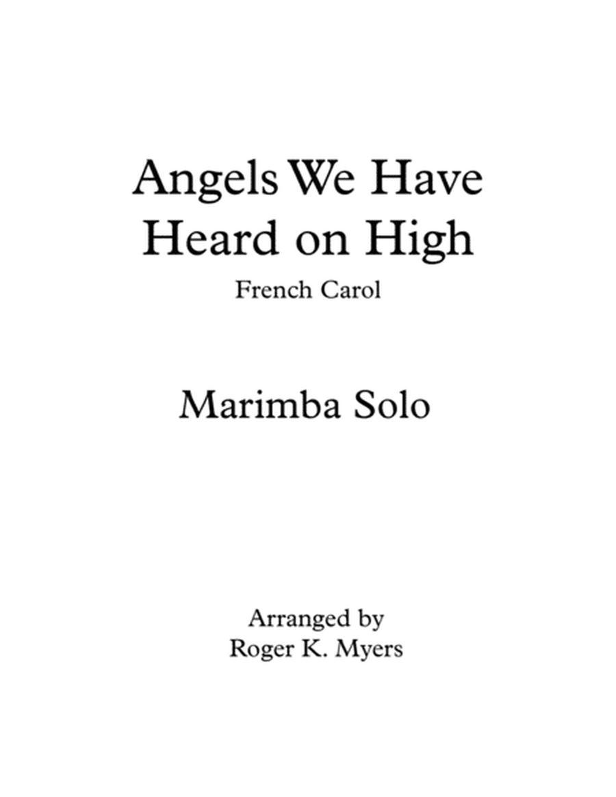 Angels We Have Heard on High - Marimba Solo image number null