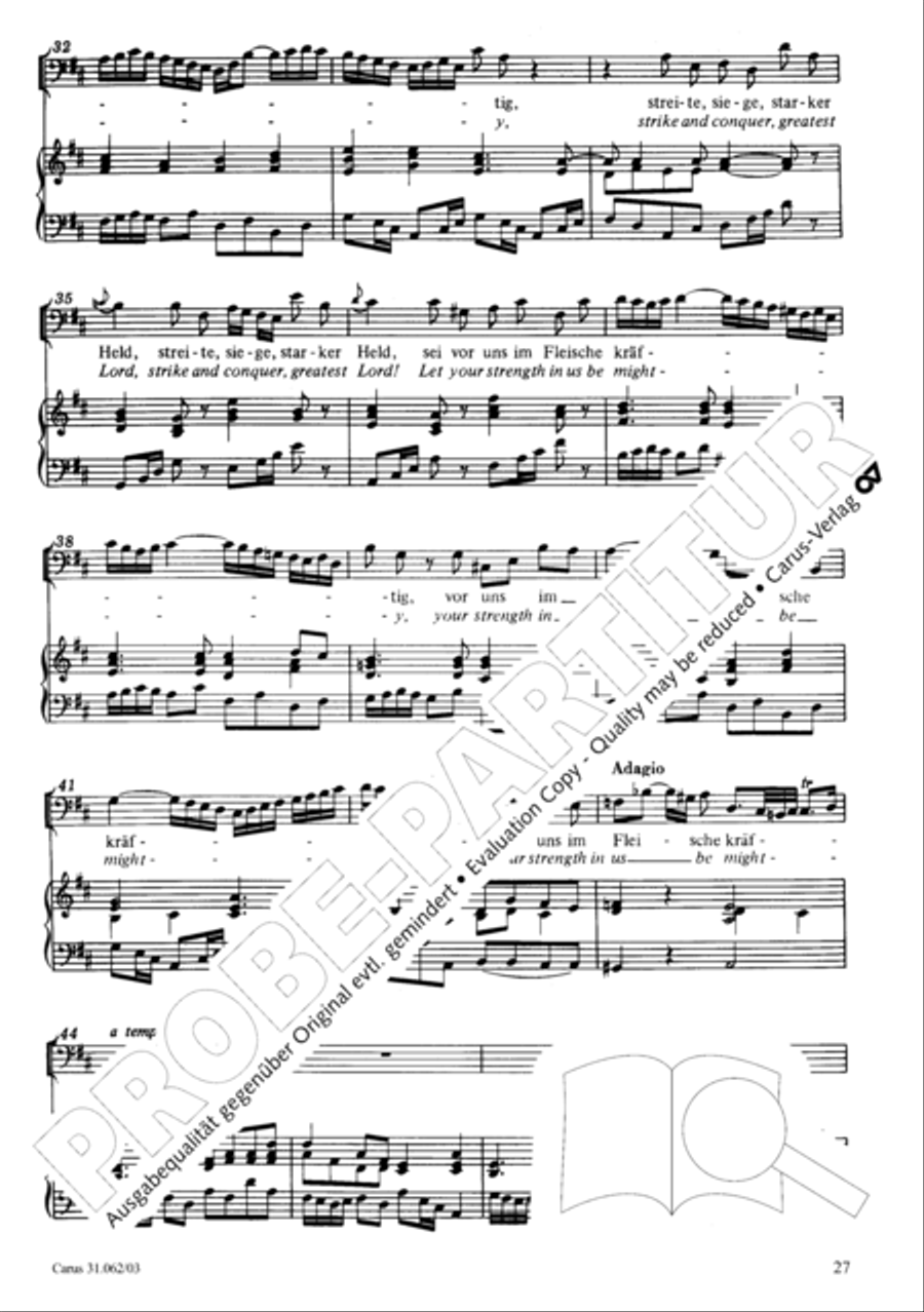 Now come, the nation's Saviour (Nun komm, der Heiden Heiland) 4-Part scores gallery preview page 28