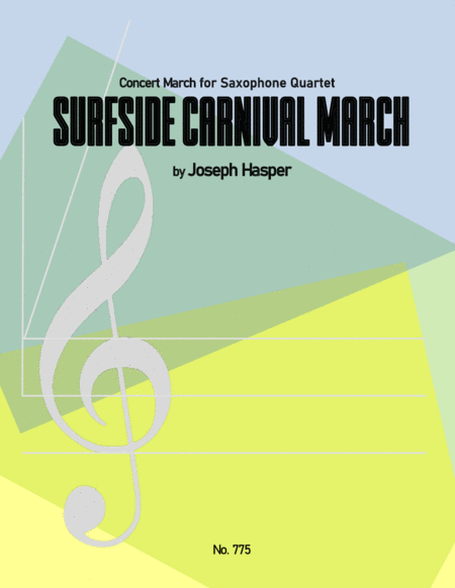 Surfside Carnival March for Saxophone Quarttet image number null