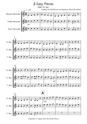 8 Easy Trios for Recorder