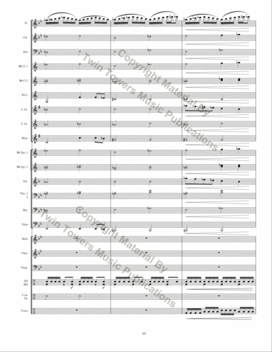 Ritmo Della Terra Concert Band scores gallery preview page 10