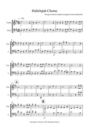 Hallelujah Chorus for Violin and Cello Duet