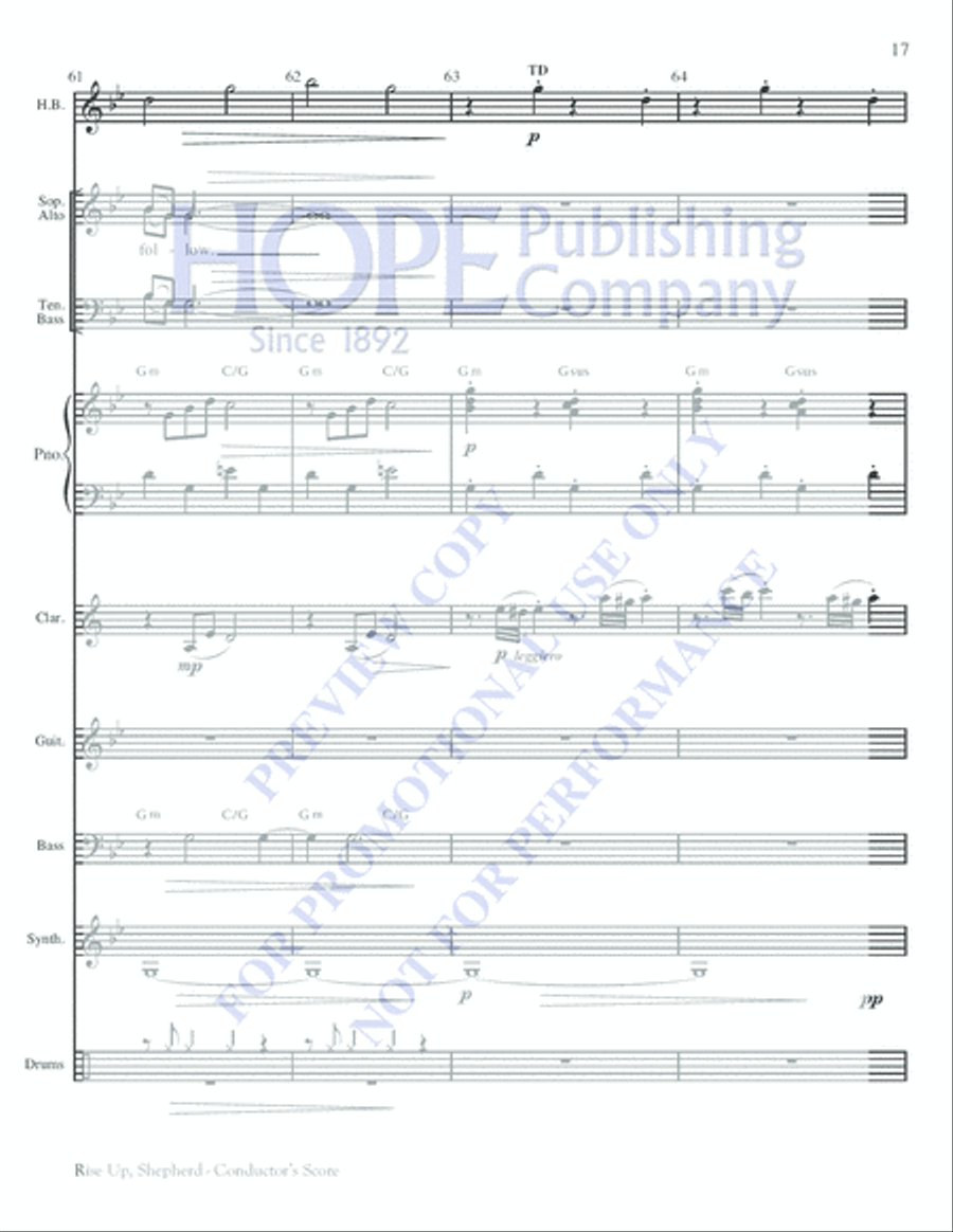 Rise Up, Shepherd Rise Up, Shepherd Choir scores gallery preview page 17