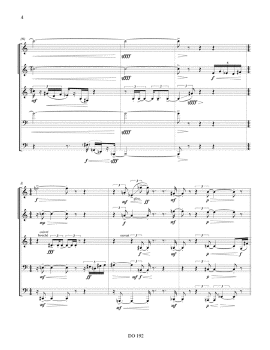 Quintette (brass) Brass Quintet scores gallery preview page 4