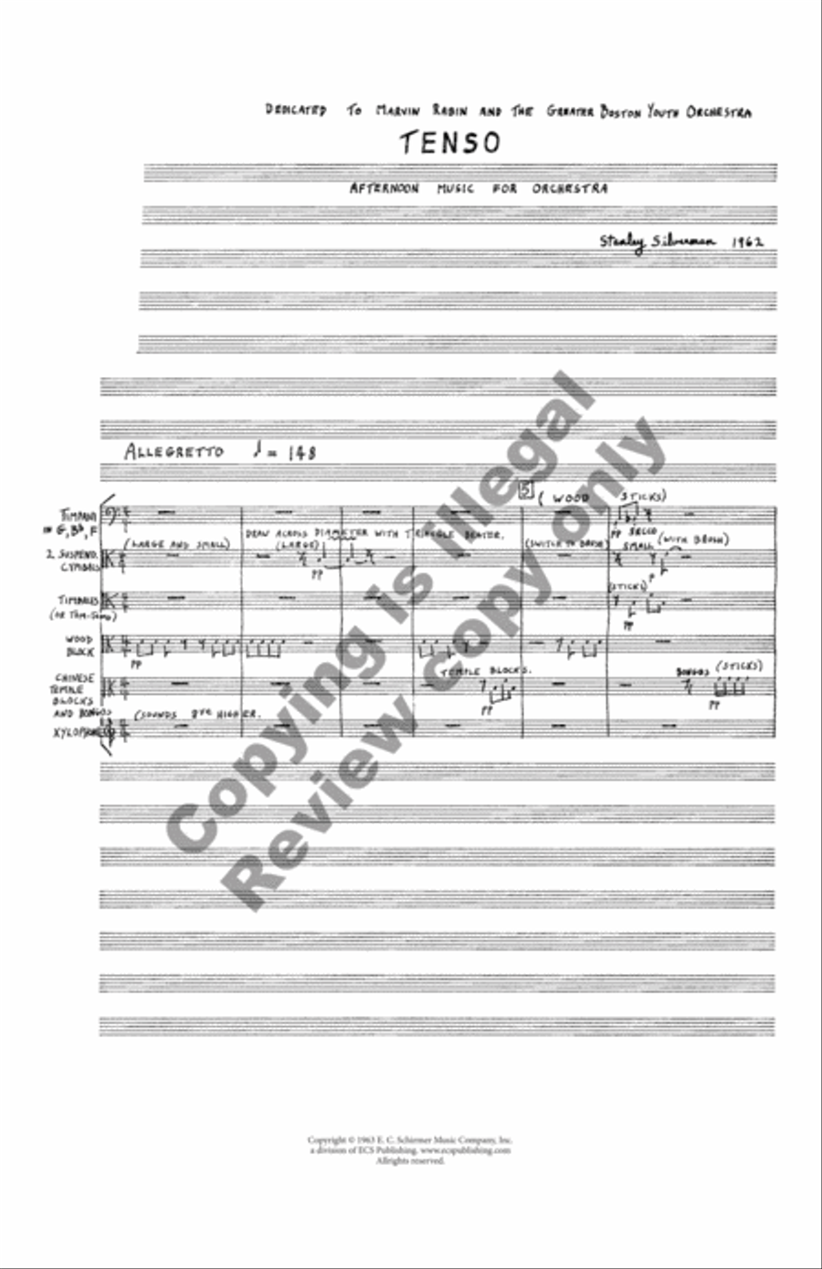 Tenso Tenso Full Orchestra scores gallery preview page 3