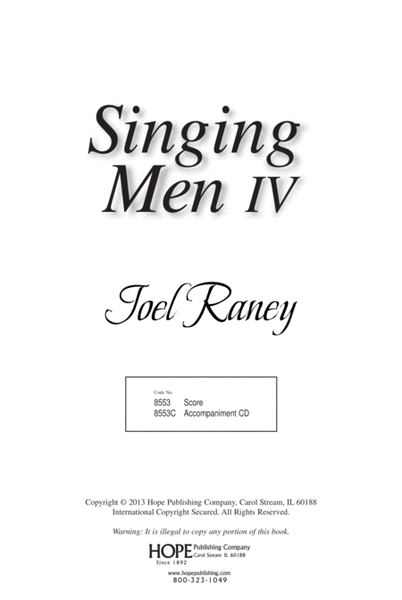 Singing Men, Vol. 4 image number null