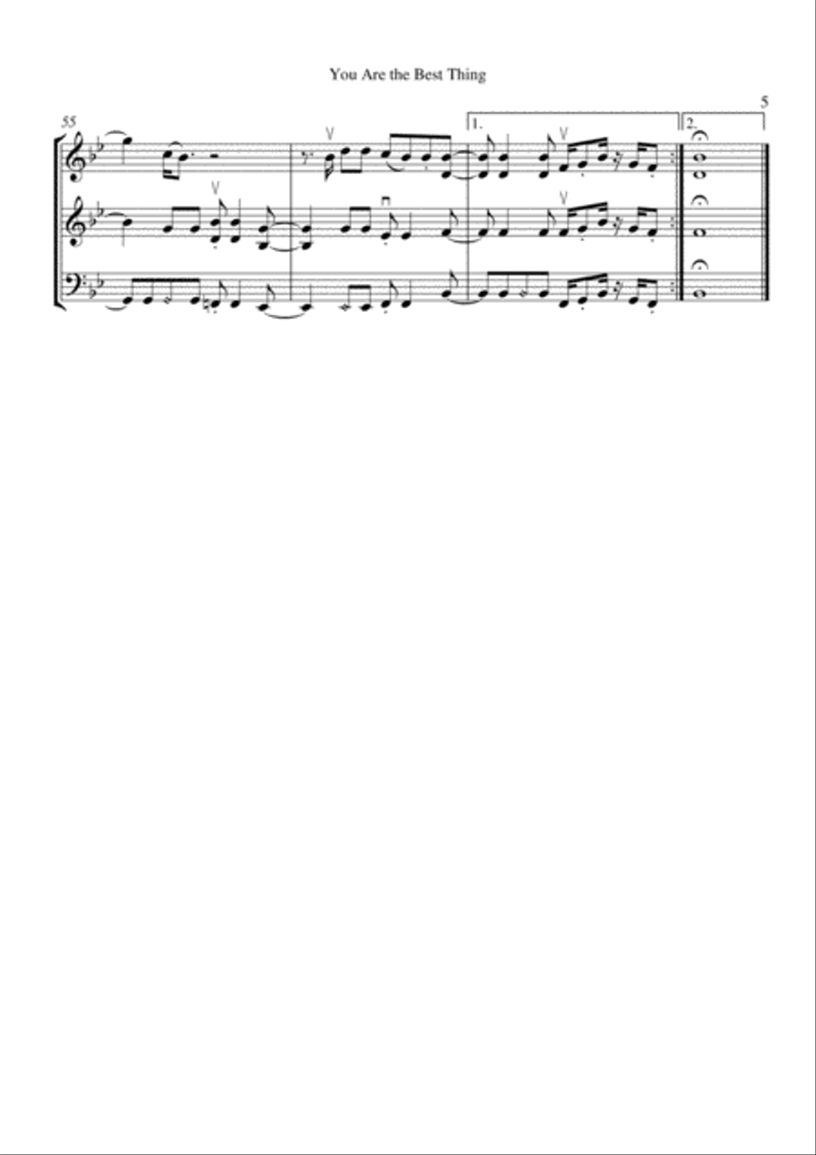 You Are The Best Thing String Trio scores gallery preview page 6