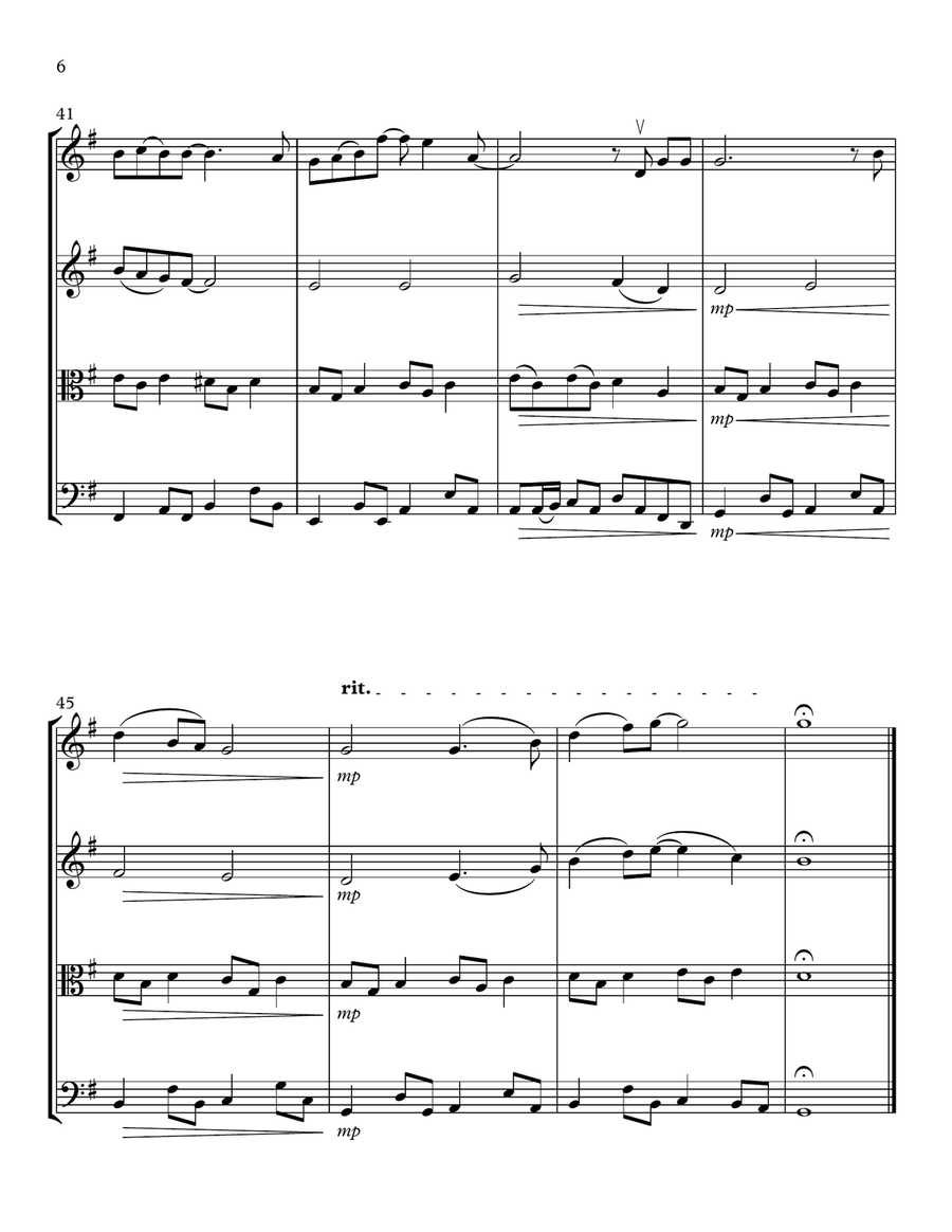 Here, There And Everywhere String Quartet scores gallery preview page 6