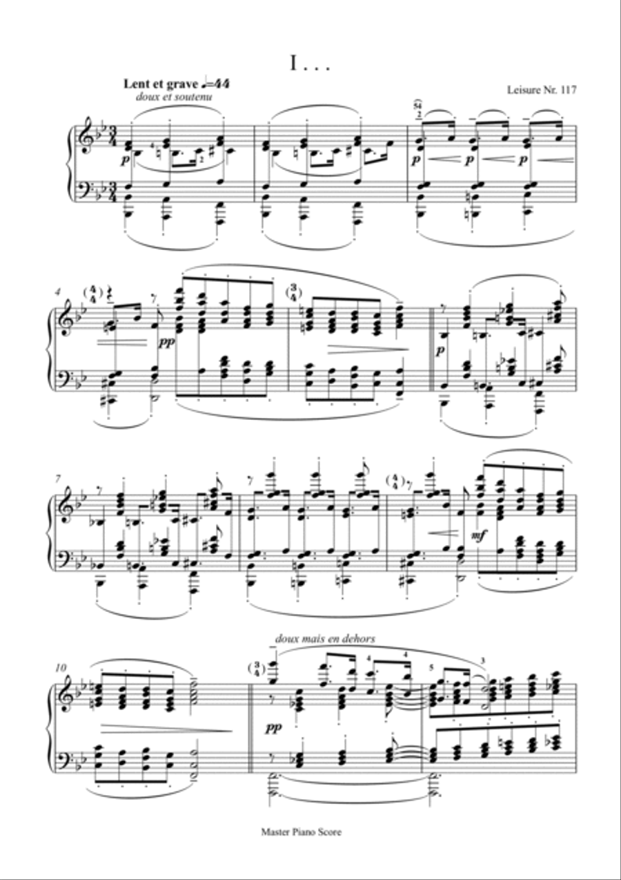 Debussy-Danseuses de Delphes for piano solo Piano Solo scores gallery preview page 2