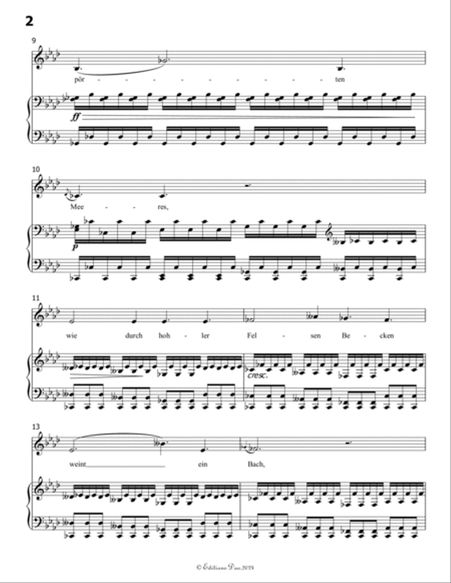 Gruppe aus dem Tartarus, by Schubert, Op.24 No.1, in A flat Major Voice scores gallery preview page 4