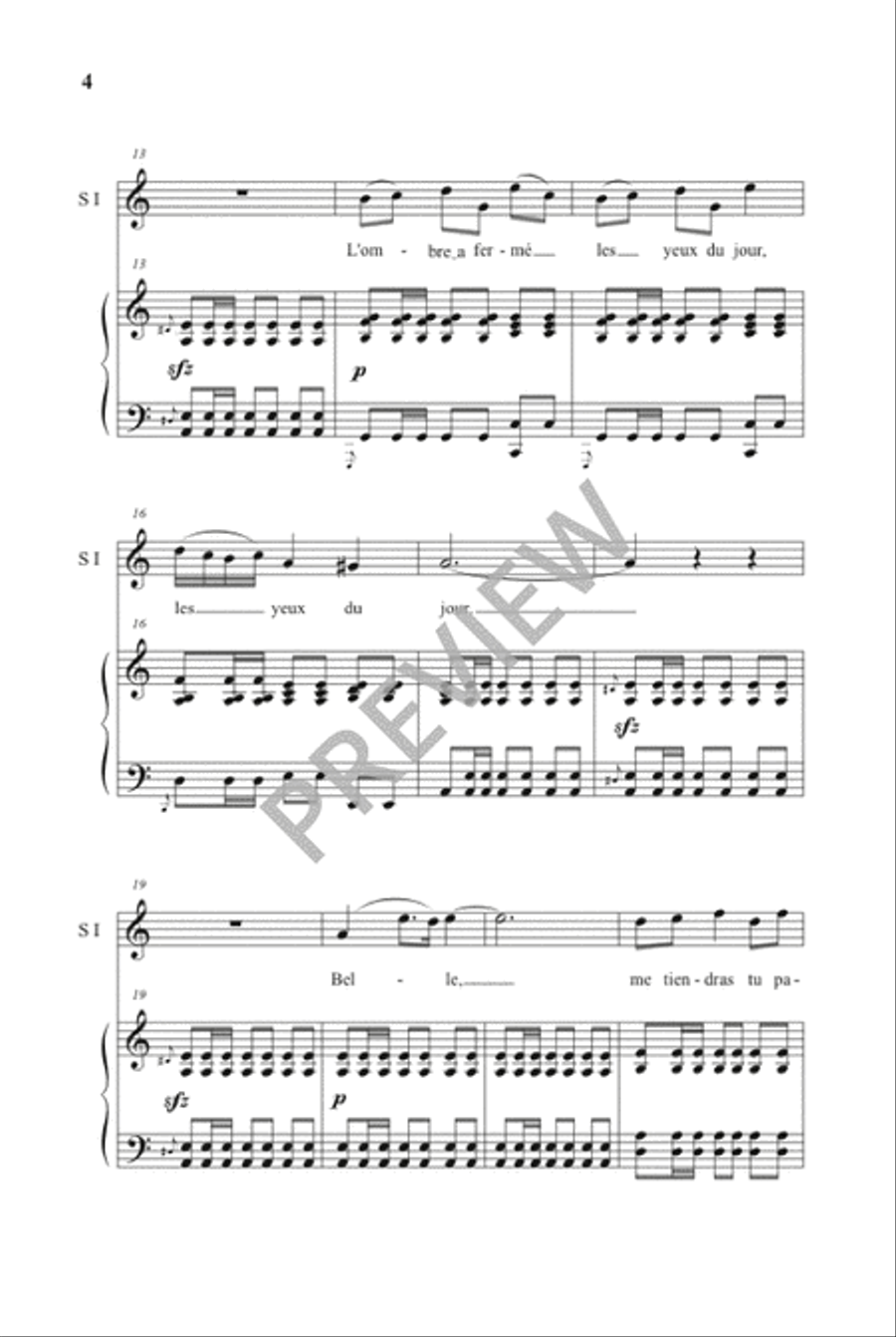 Ouvre ton Coeur SSA scores gallery preview page 3