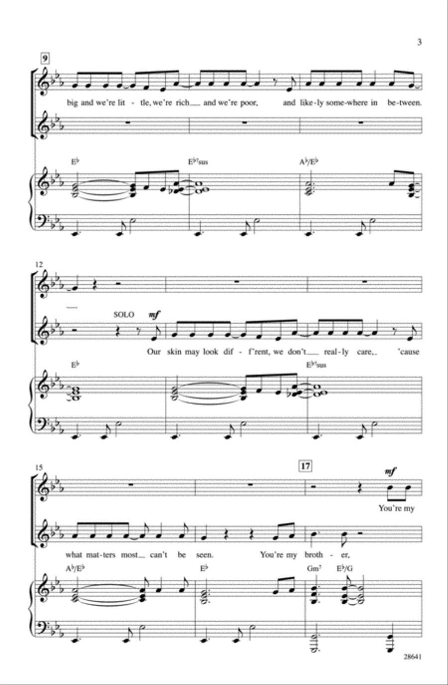 We're All Children of the World 2-Part scores gallery preview page 3