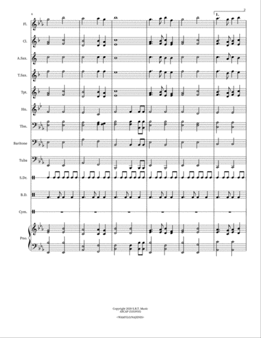 Bayside March Concert Band scores gallery preview page 2