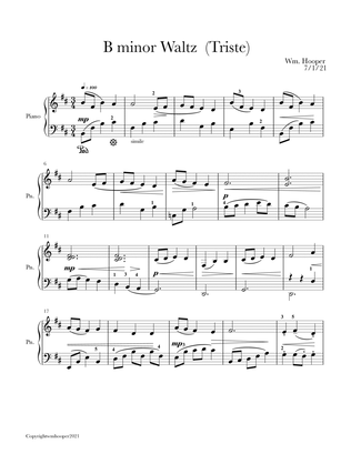 B minor Waltz (Triste)