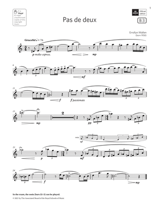 Pas de deux (Grade 4 List B3 from the ABRSM Saxophone syllabus from 2022)
