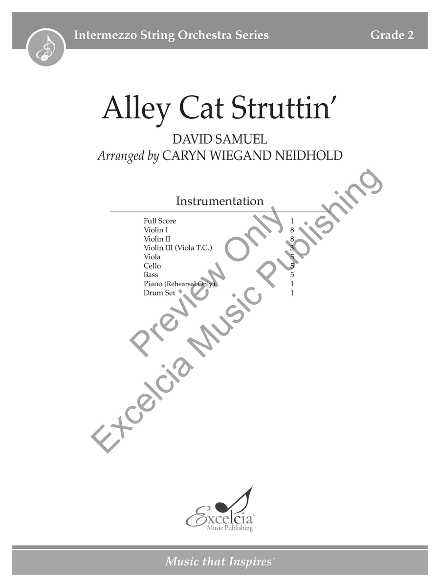 Alley Cat Struttin' Alley Cat Struttin' String Orchestra scores gallery preview page 2