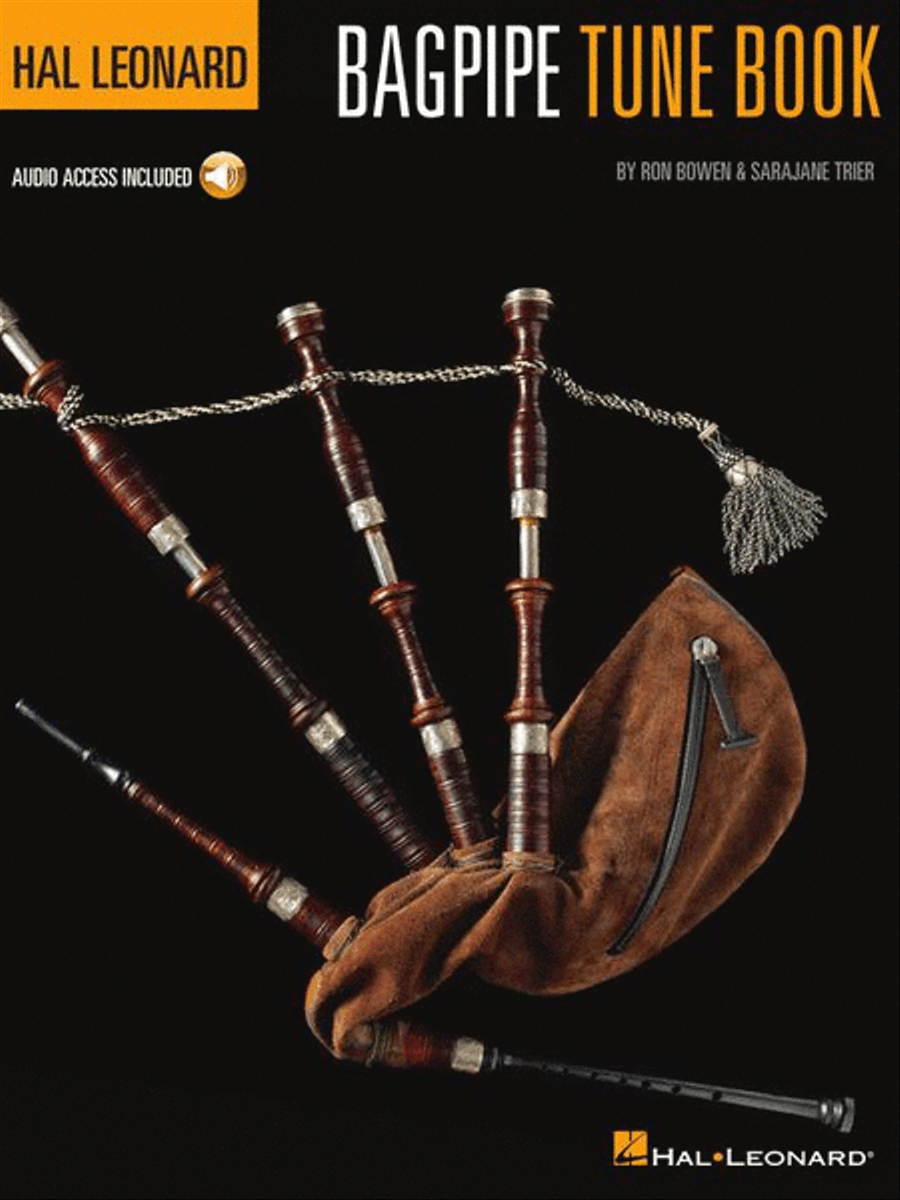 Orange and blue shop bagpipes