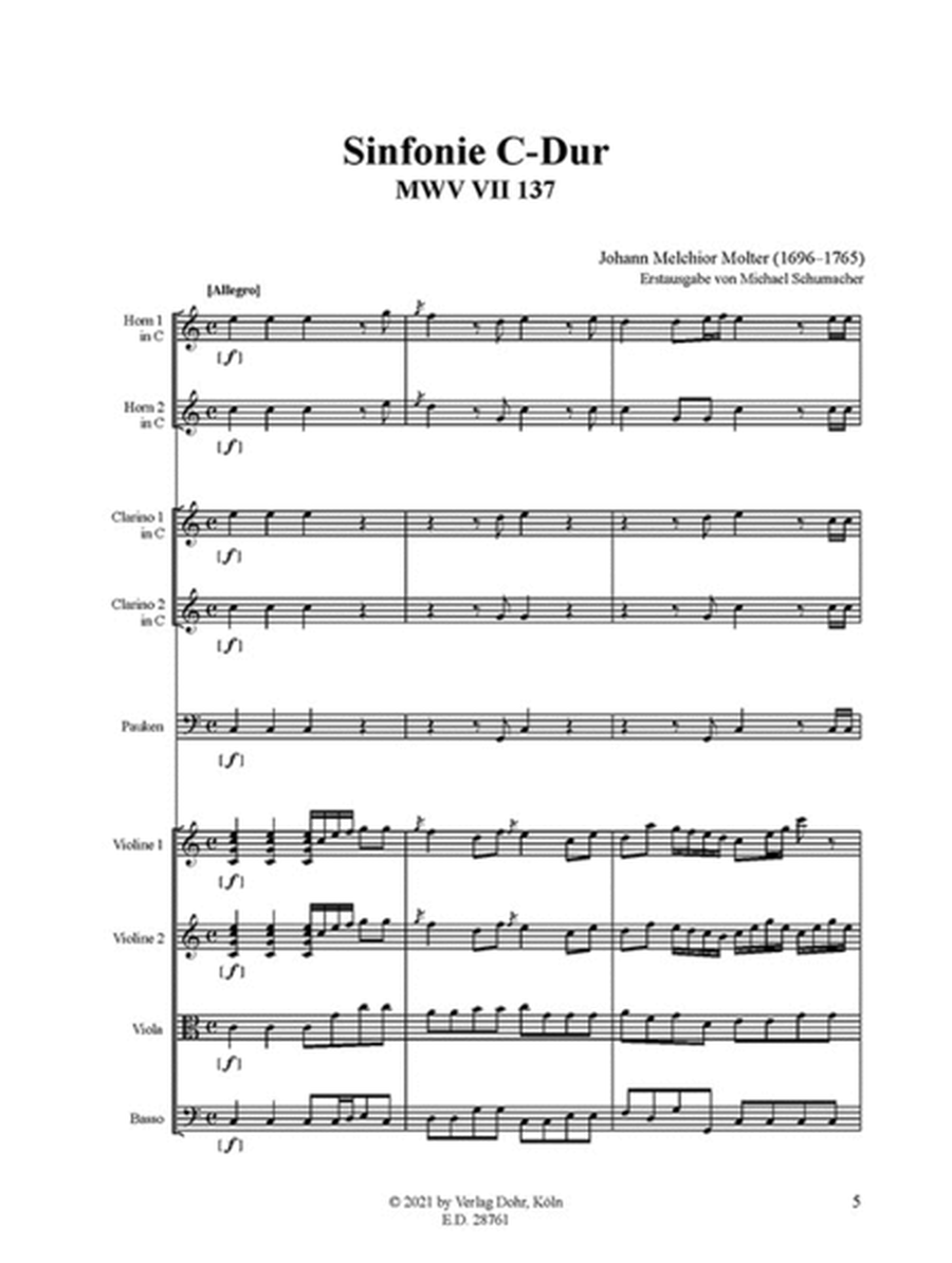 Sinfonie Nr. 137 C-Dur MWV VII 137