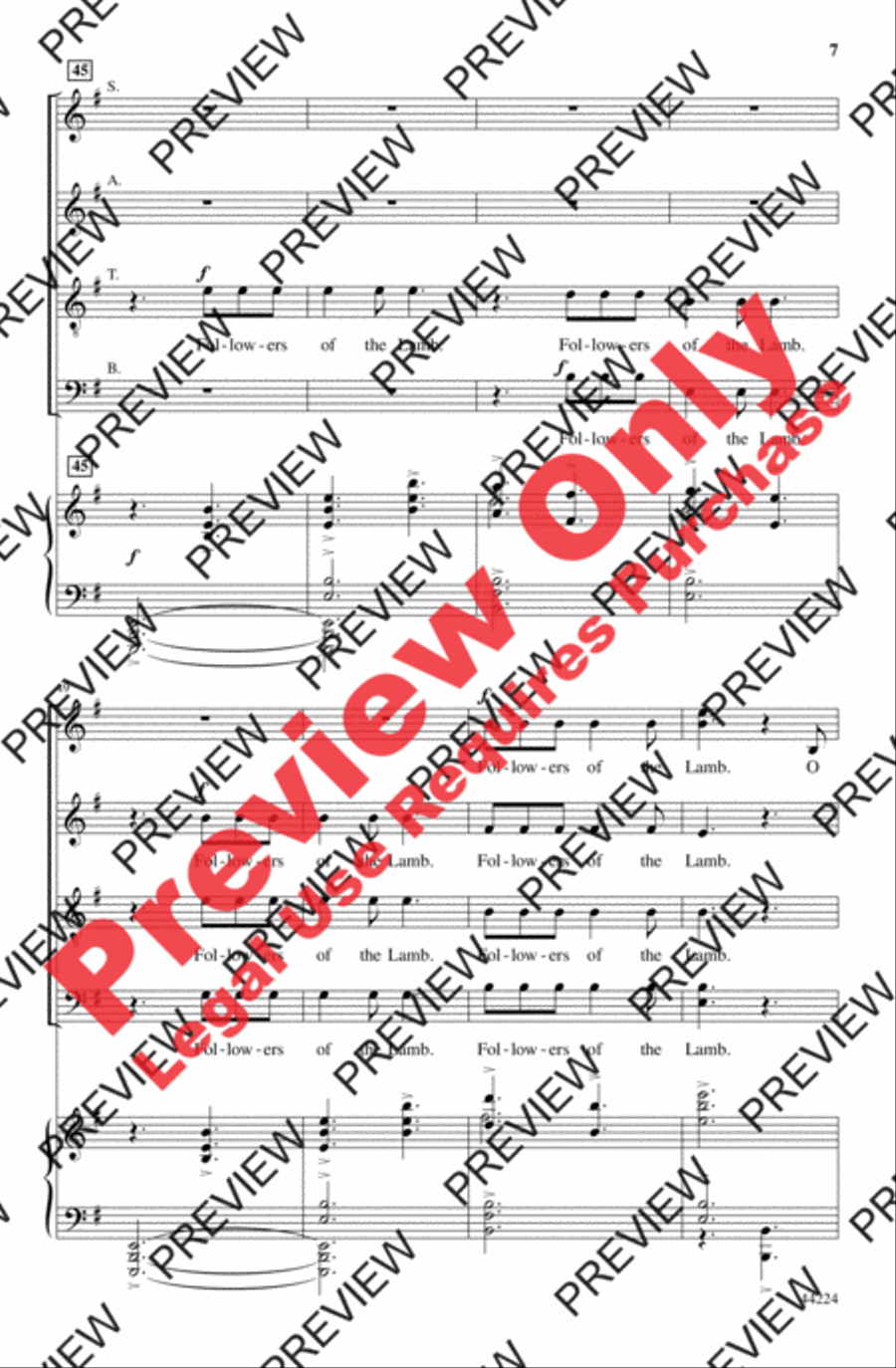 Sing a Glad Hosanna! Sing a Glad Hosanna! 4-Part scores gallery preview page 7