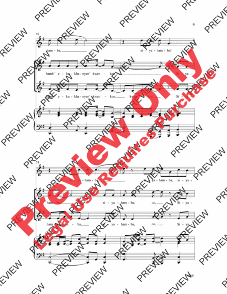 Siyahamba Siyahamba 2-Part scores gallery preview page 10