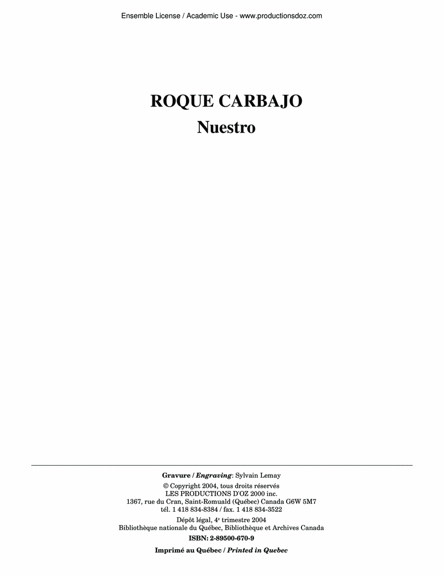 Nuestro Classical Guitar scores gallery preview page 1