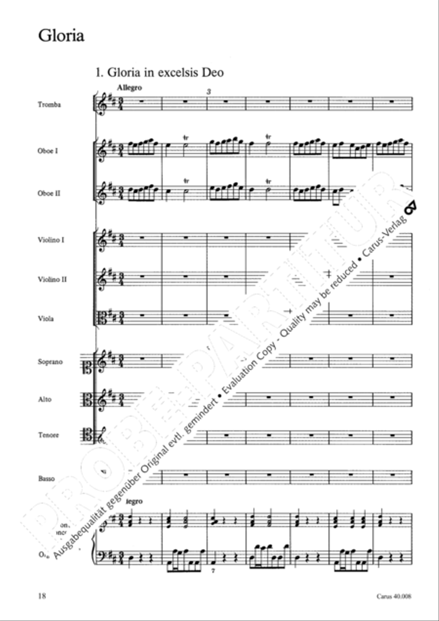 Introduzione e Gloria 4-Part scores gallery preview page 19
