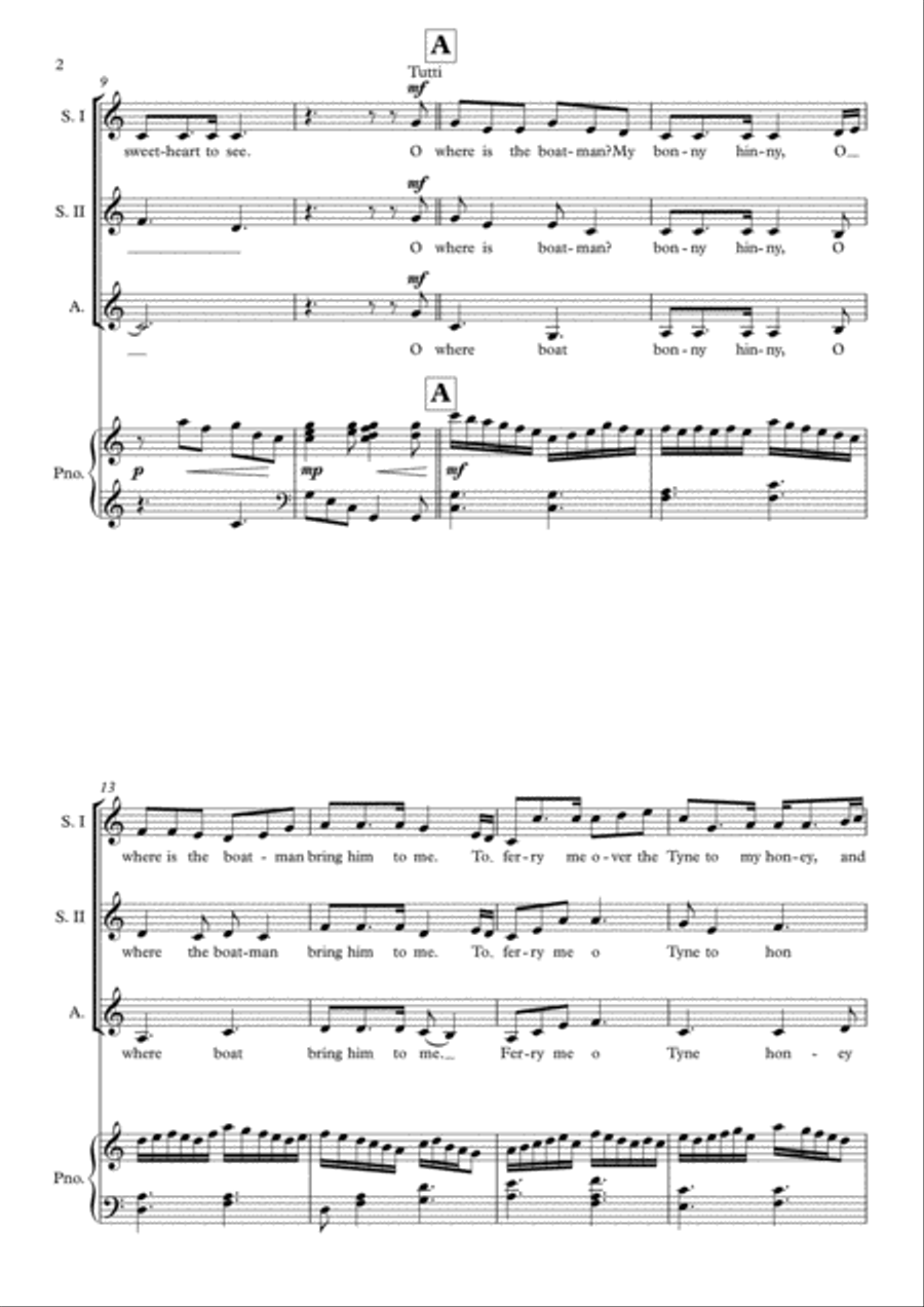 The Water of Tyne The Water of Tyne SSA scores gallery preview page 2