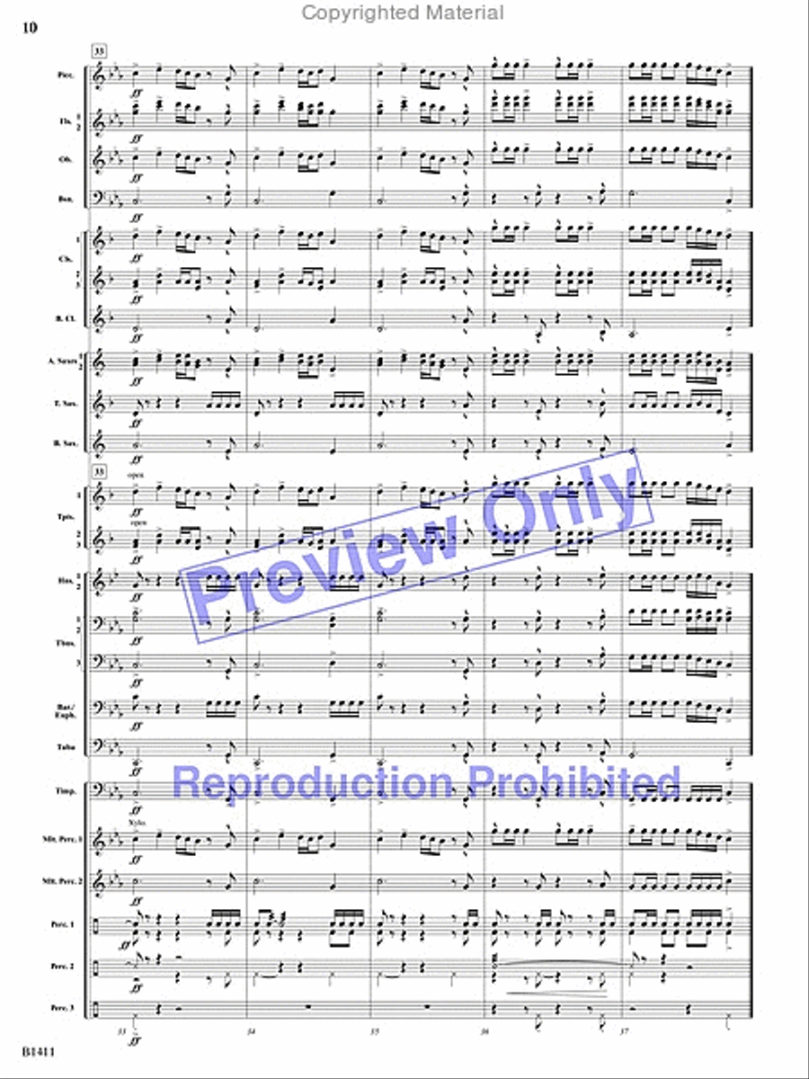 Pirates! Pirates! Concert Band scores gallery preview page 9