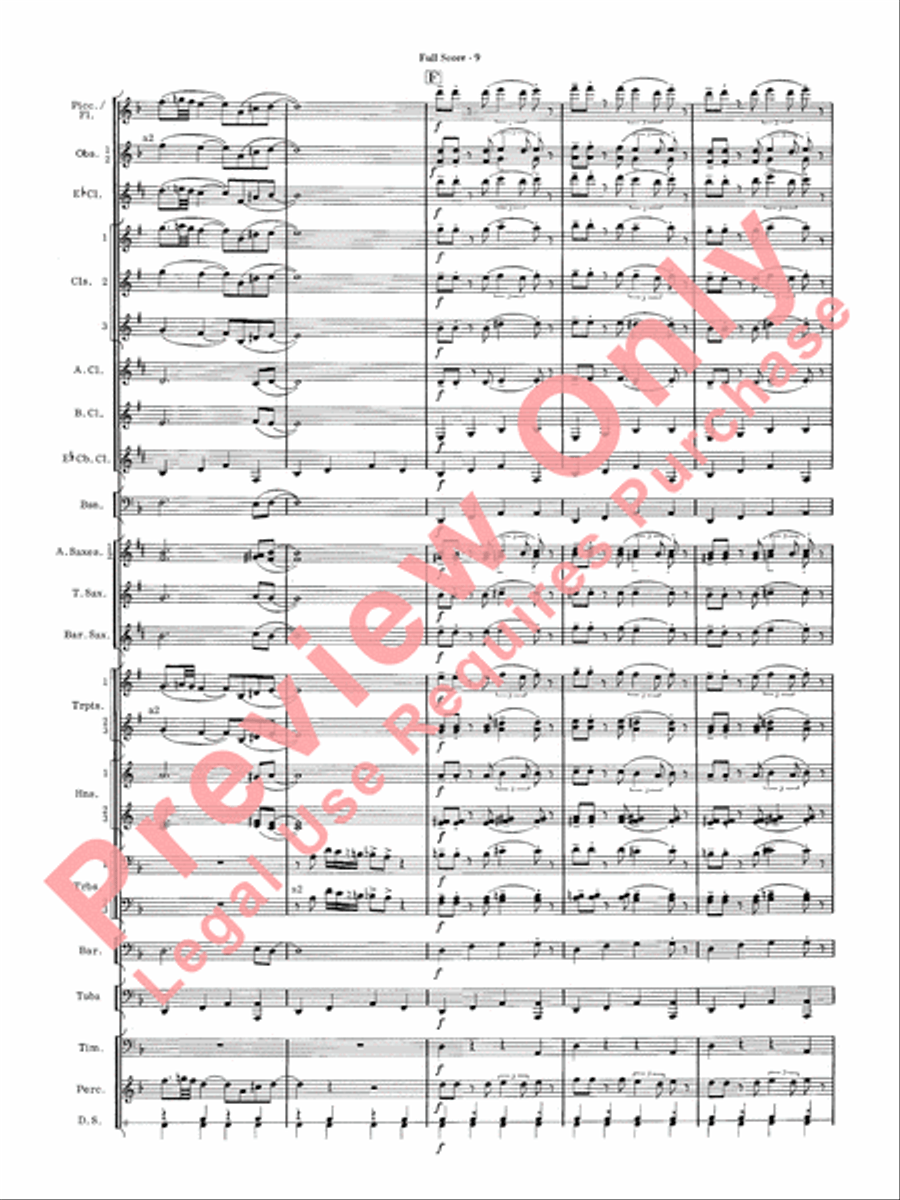 James Bond Suite Concert Band scores gallery preview page 11