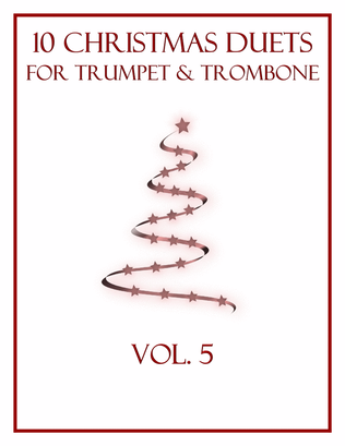 Book cover for 10 Christmas Duets for Trumpet and Trombone (Vol. 5)