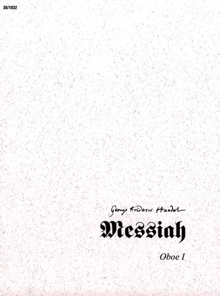Book cover for Messiah - Oboe I