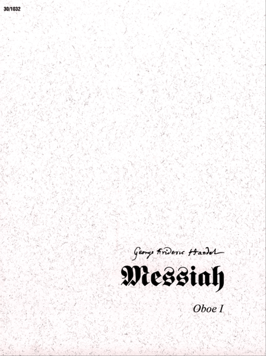 Messiah - Oboe I Messiah - Oboe I Oboe Solo scores gallery preview page 1