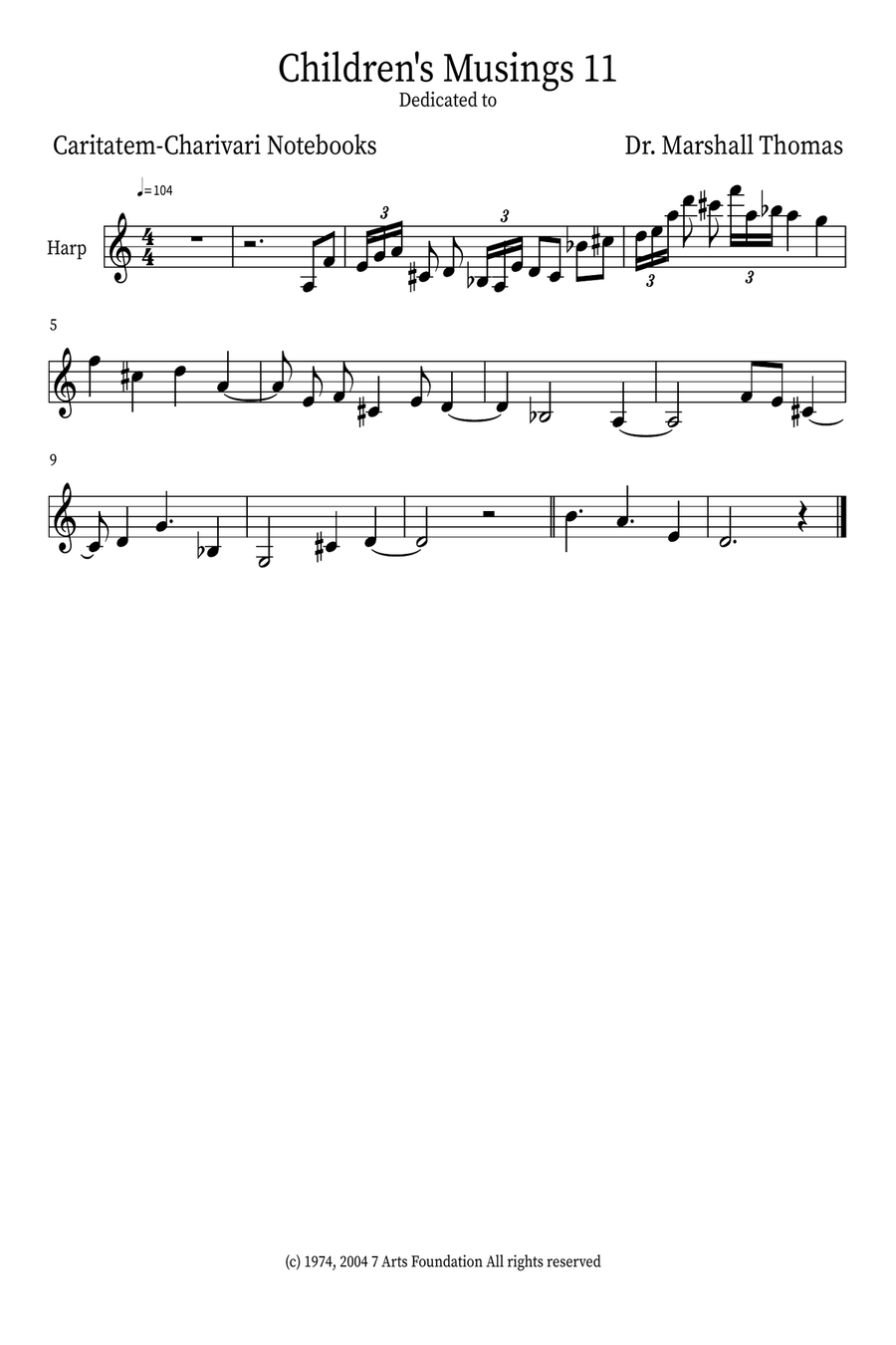 Children's Musings 11 Small Ensemble scores gallery preview page 4