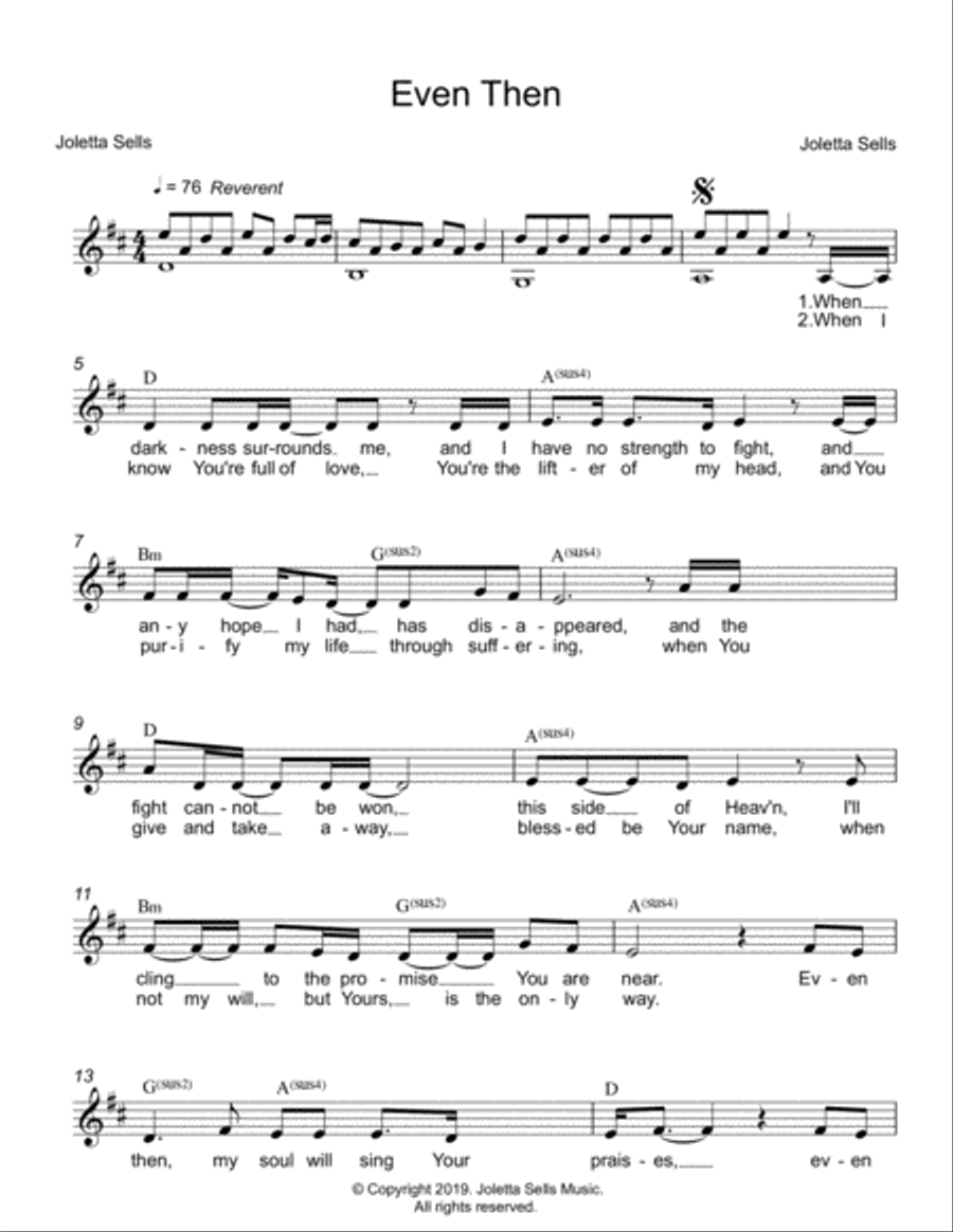 Even Then Even Then Piano, Vocal, Guitar scores gallery preview page 2