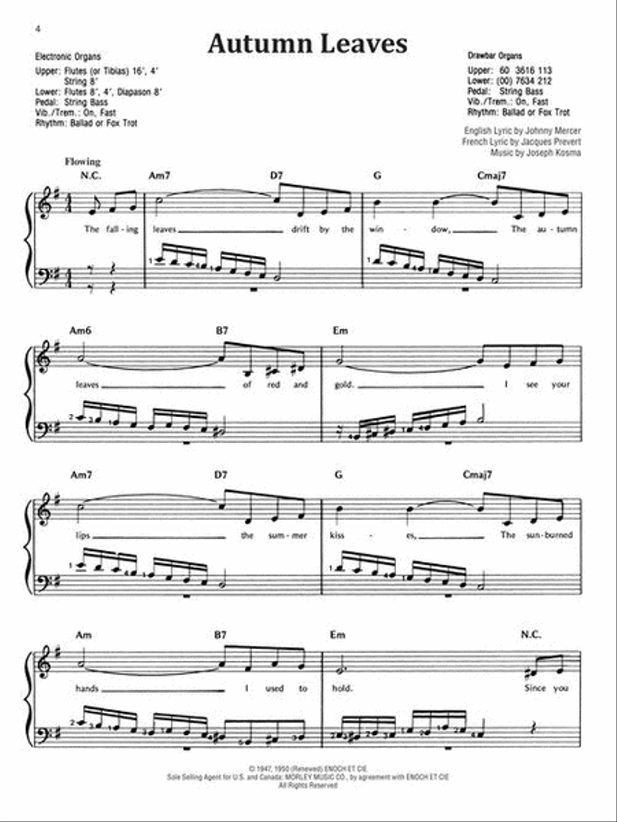 The Most Beautiful Songs Ever Organ scores gallery preview page 4