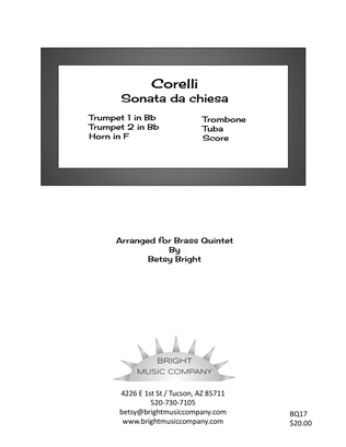 Corelli Sonata da chiesa for brass quintet