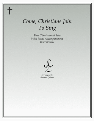 Book cover for Come, Christians Join To Sing (bass C instrument solo)