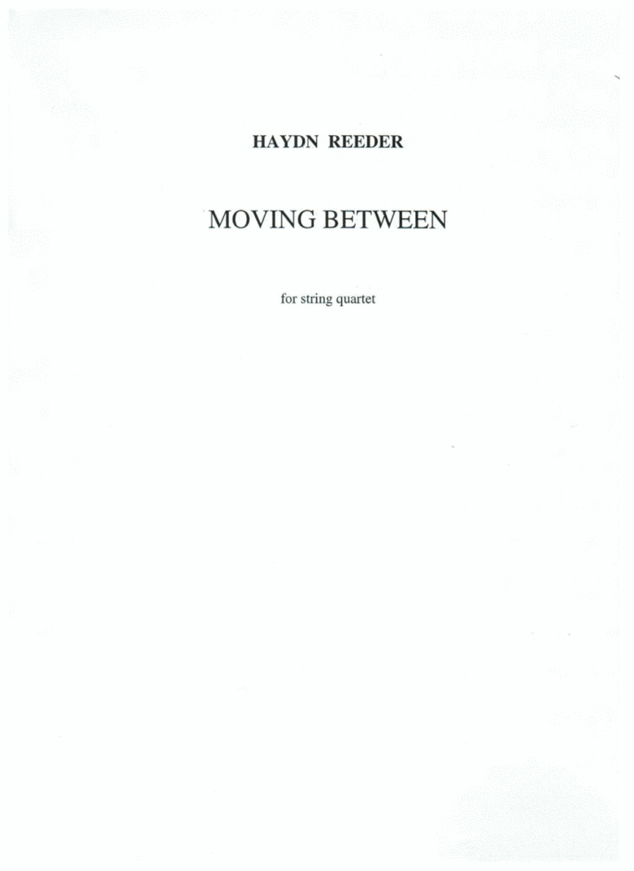 Moving Between - Score Only String Quartet scores gallery preview page 1