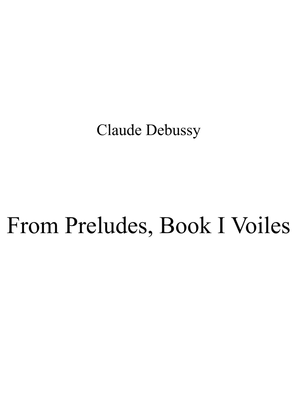 From Preludes, Book I Voiles