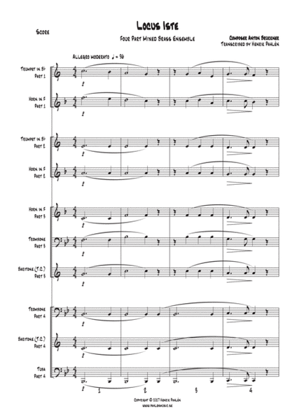 Locus Iste for Brass Ensemble image number null