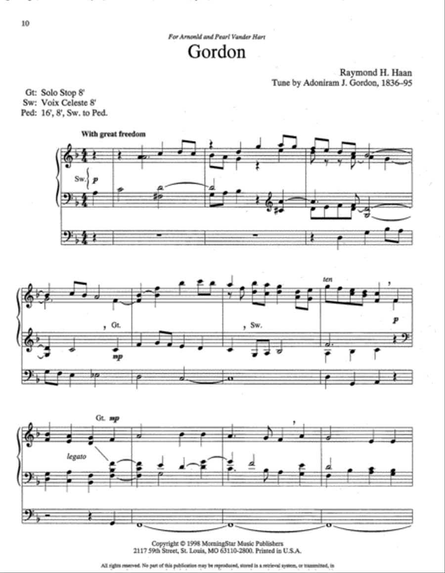 Four Hymn Meditations Four Hymn Meditations Organ scores gallery preview page 5